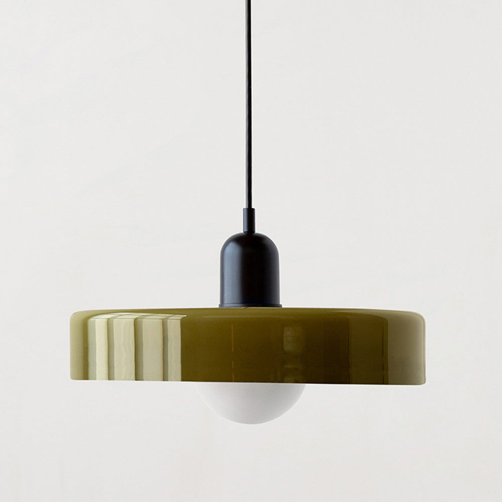 Variant image for Bauhaus Glass Pendant Light – Adjustable Stained Glass Kitchen Hanging Lights for Modern Home Décor-5