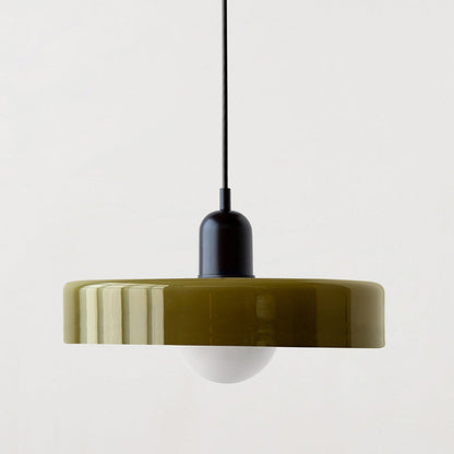 Variant image for Bauhaus Glass Pendant Light – Adjustable Stained Glass Kitchen Hanging Lights for Modern Home Décor-5