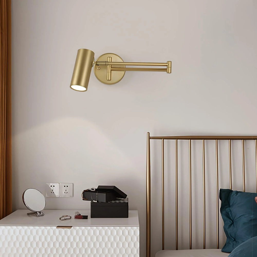 NordFlex Modern Wall Lamp | Minimalist Adjustable Swing Arm Light - Styyler