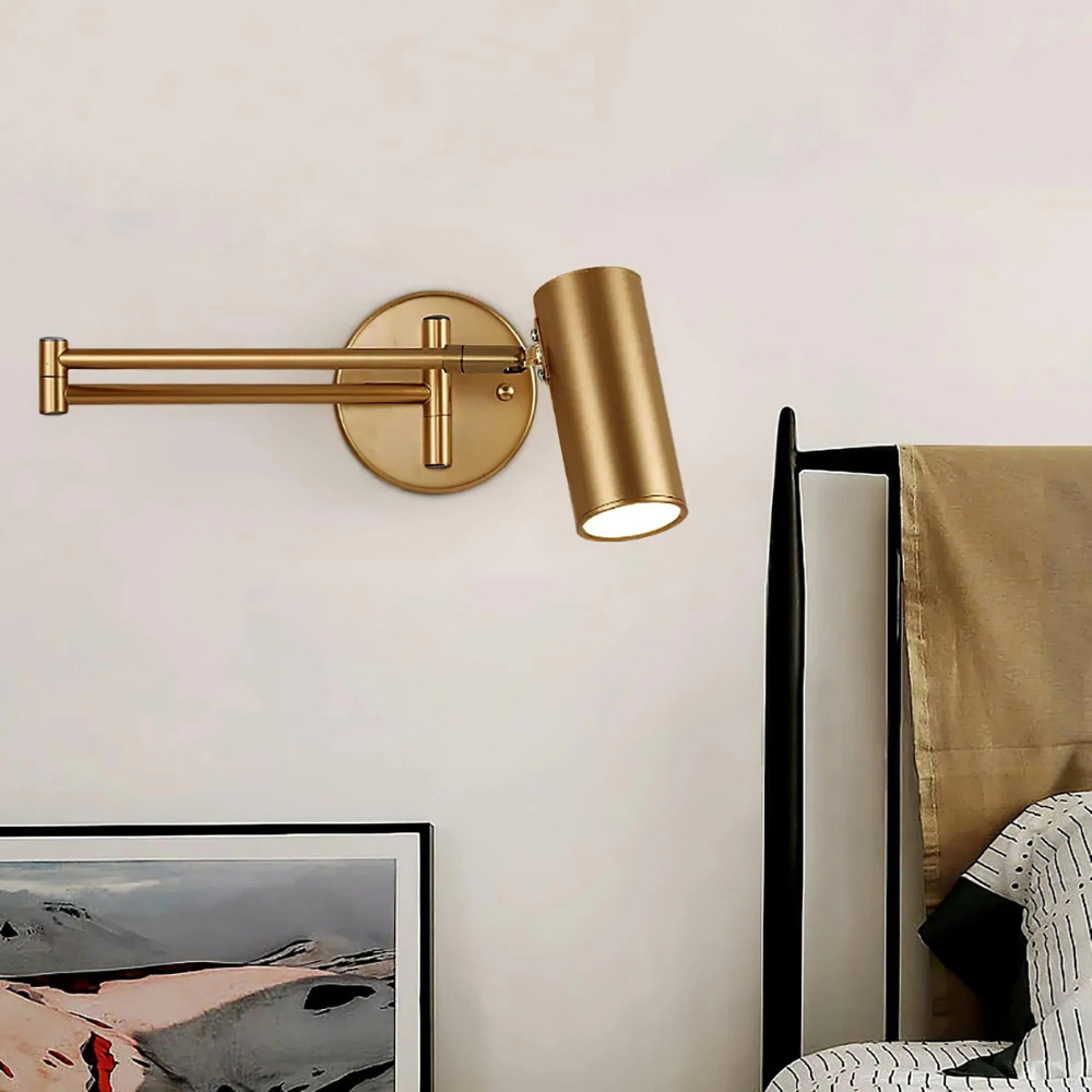 NordFlex Modern Wall Lamp | Minimalist Adjustable Swing Arm Light - Styyler