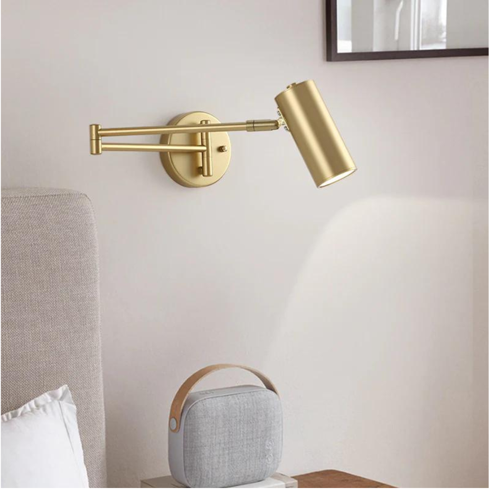 NordFlex Modern Wall Lamp | Minimalist Adjustable Swing Arm Light - Styyler