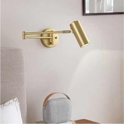 NordFlex Modern Wall Lamp | Minimalist Adjustable Swing Arm Light - Styyler