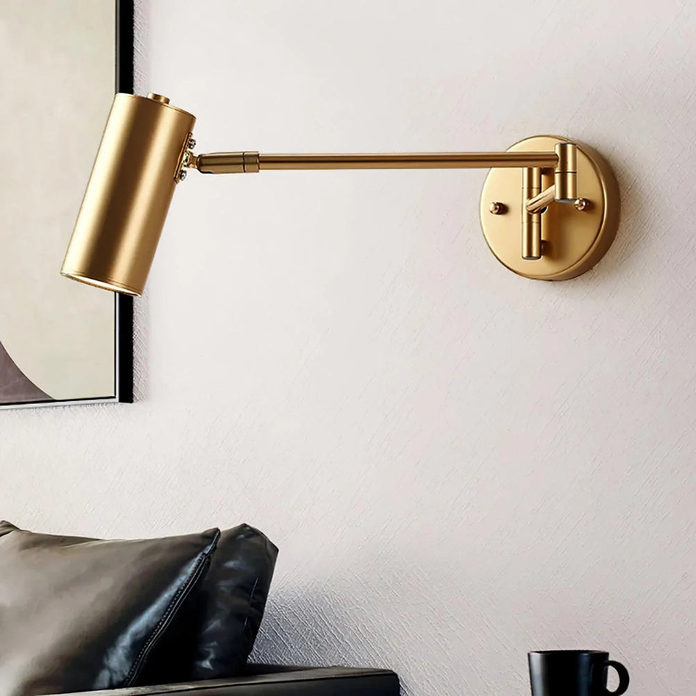 NordFlex Modern Wall Lamp | Minimalist Adjustable Swing Arm Light - Styyler