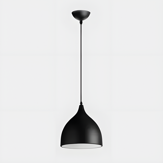 NIVR Black Metal Teardrop Pendant Light | Modern Hanging Ceiling Lamp