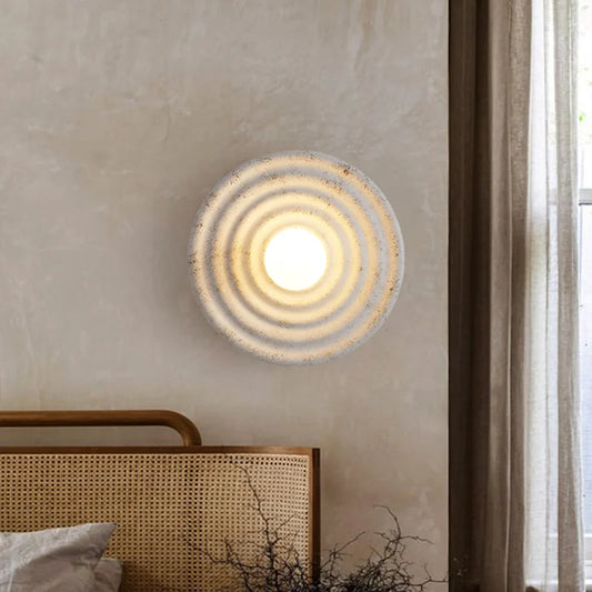Japandi-Inspired Wall Light – Artistic Resin Wall Lamp for Soft Ambient Lighting in Home Decor-1