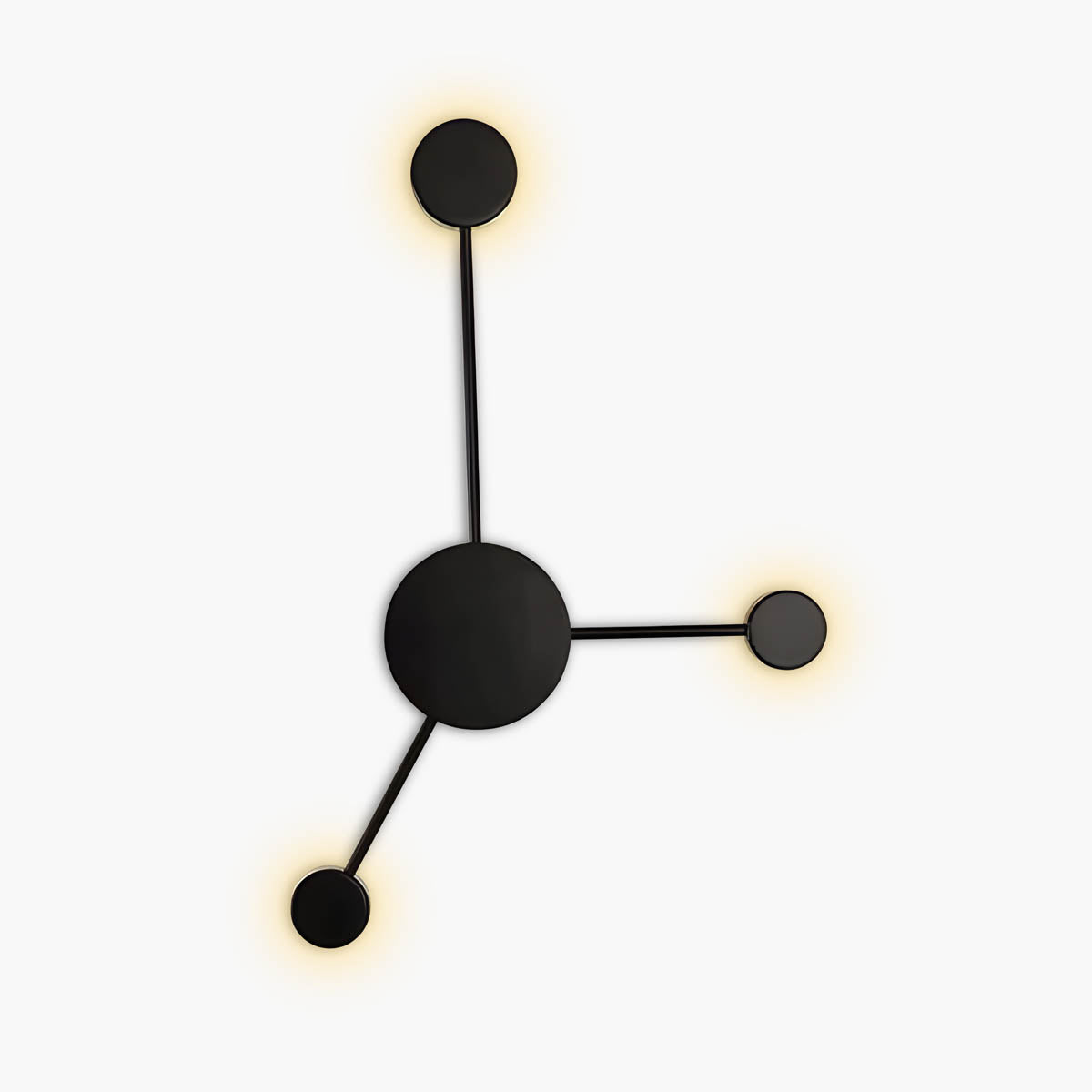 Lumya - Modern Geometric LED Wall Light | White Gold and Black Indoor Lighting - Styyler