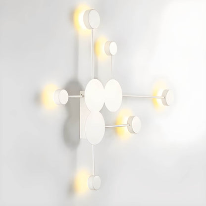 Lumya - Modern Geometric LED Wall Light | White Gold and Black Indoor Lighting - Styyler