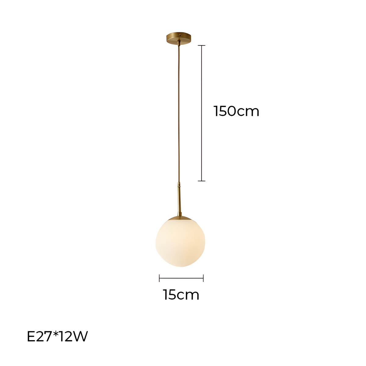 Sonya Minimalist Pendant Light with Adjustable Cord and Glass Globes - Styyler
