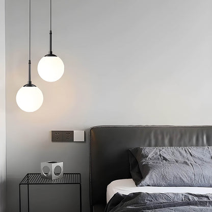 Sonya Minimalist Pendant Light with Adjustable Cord and Glass Globes - Styyler
