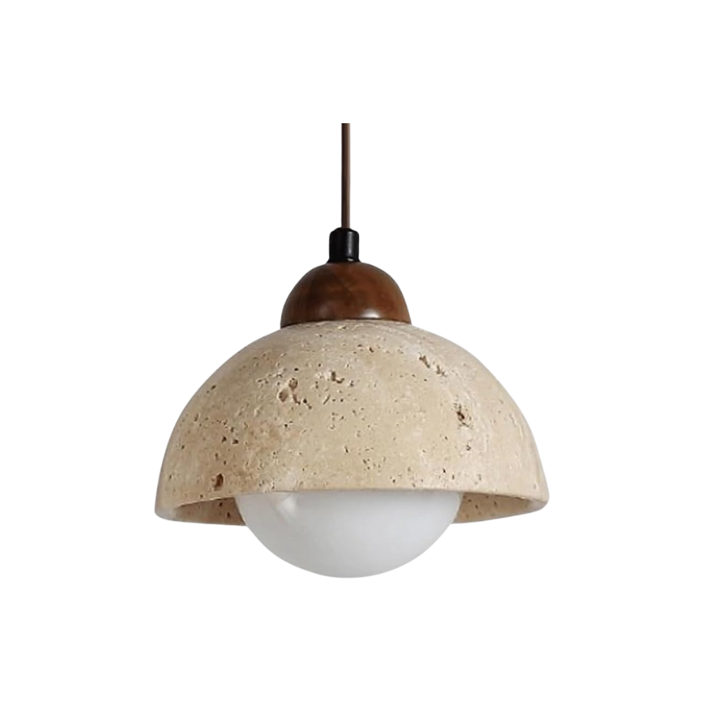 Lustra Travertine Pendant Light | Natural Stone Lamp for Modern & Classic Interiors - Styyler