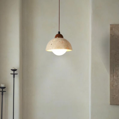 Lustra Travertine Pendant Light | Natural Stone Lamp for Modern & Classic Interiors - Styyler