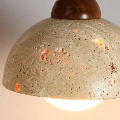 Lustra Travertine Pendant Light | Natural Stone Lamp for Modern & Classic Interiors - Styyler