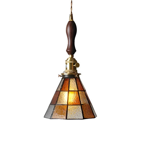 Vintage-Inspired Pendant Light with Handmade Bubble Glass Shade and Wrought Iron Fixture – Elegant Ceiling Hanging Light 13