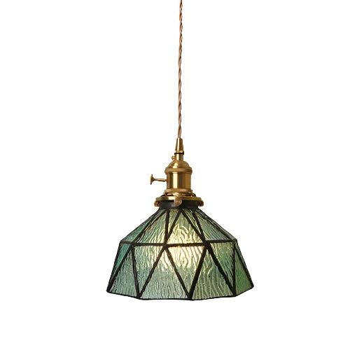 Vintage-Inspired Pendant Light with Handmade Bubble Glass Shade and Wrought Iron Fixture – Elegant Ceiling Hanging Light 17
