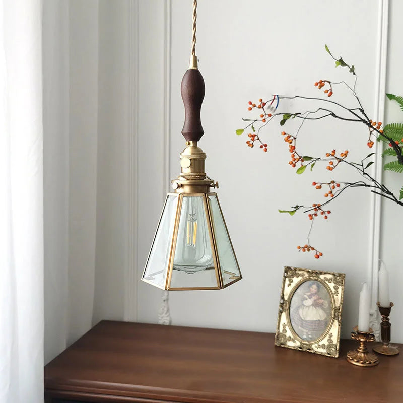 Vintage-Inspired Pendant Light with Handmade Bubble Glass Shade and Wrought Iron Fixture – Elegant Ceiling Hanging Light 6