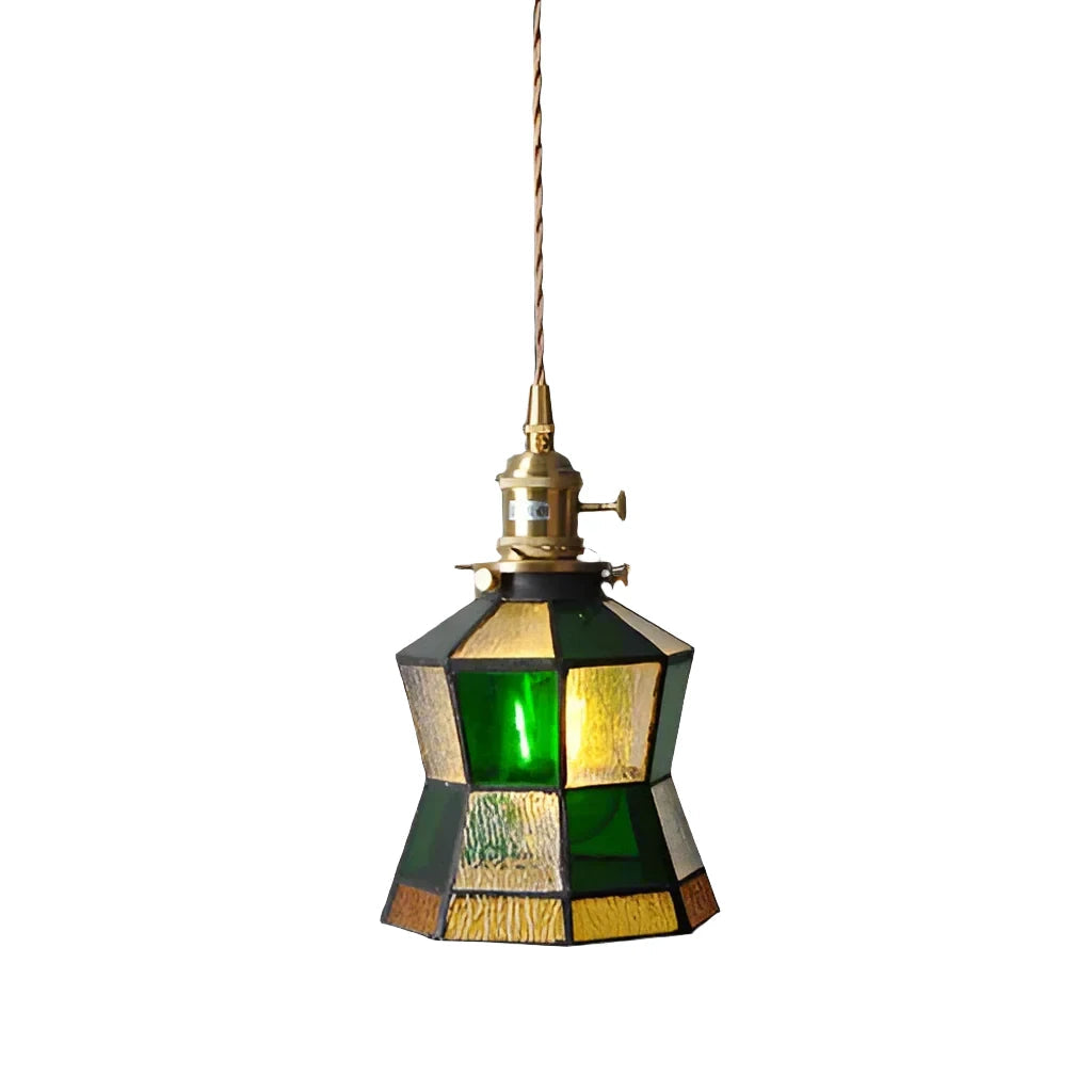 Vintage-Inspired Pendant Light with Handmade Bubble Glass Shade and Wrought Iron Fixture – Elegant Ceiling Hanging Light 7