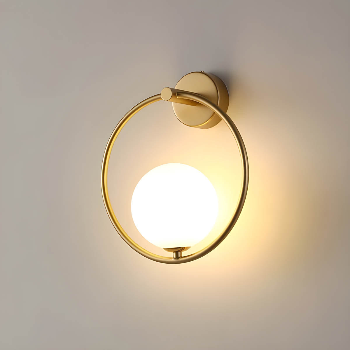 ORLIN Wall-Mounted LED Lamp with Iron and Glass Design - Styyler