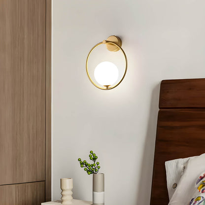 ORLIN Wall-Mounted LED Lamp with Iron and Glass Design - Styyler