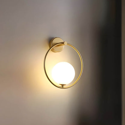 ORLIN Wall-Mounted LED Lamp with Iron and Glass Design - Styyler