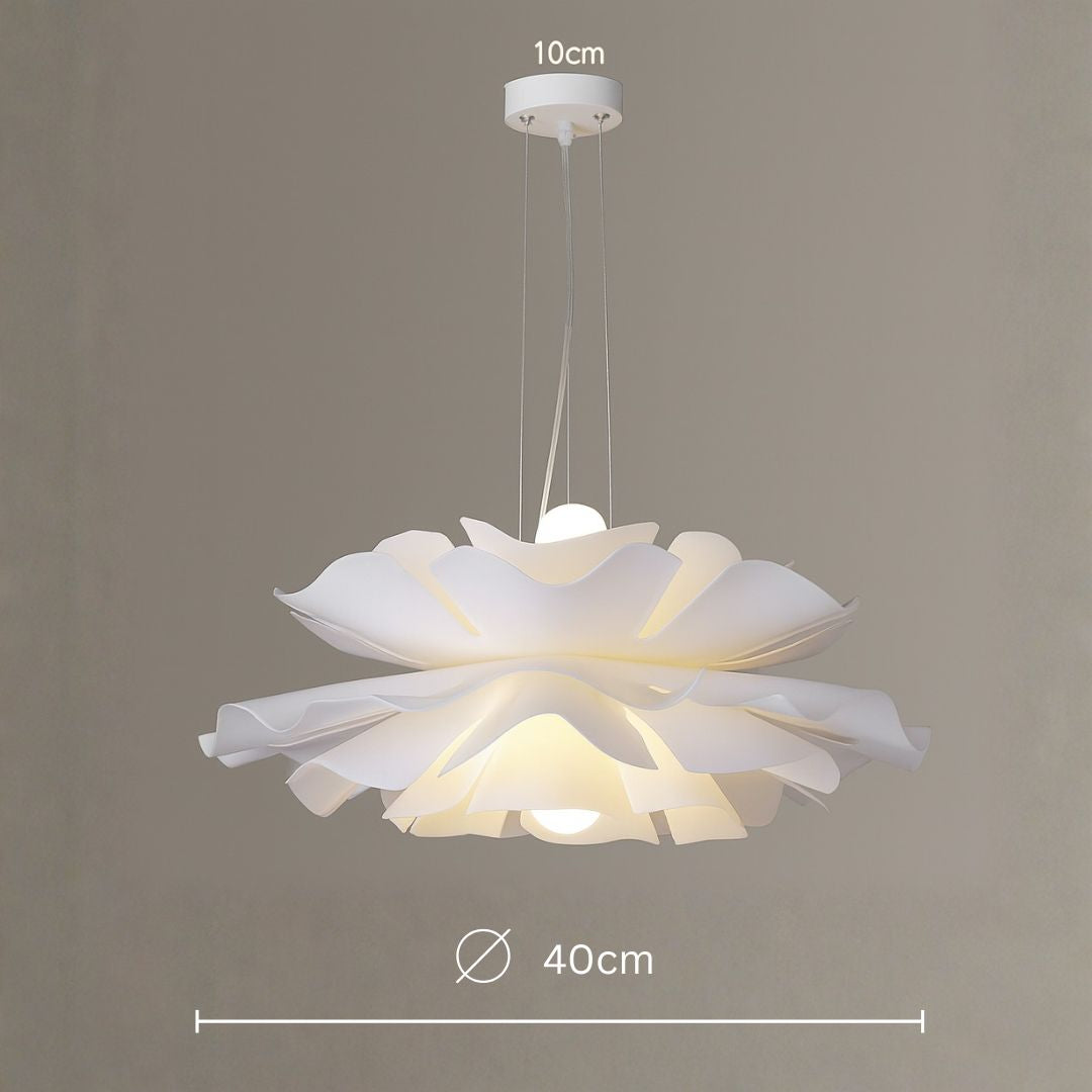 White Lotus Pendant Lamp – Stylish Contemporary Ceiling Light - Styyler