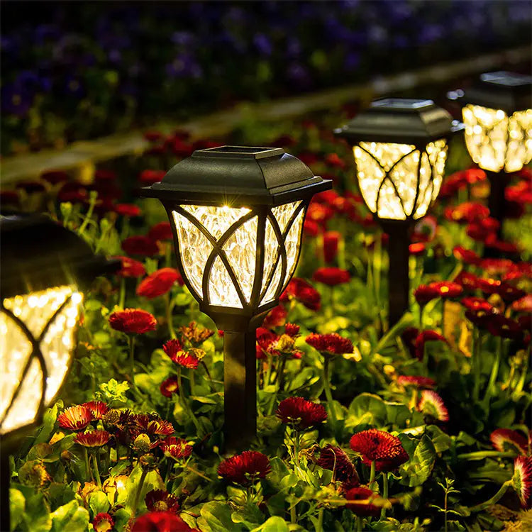 SolarFlare Lantern Garden Lights (6-Pack) | Solar-Powered LED Outdoor Pathway Lights