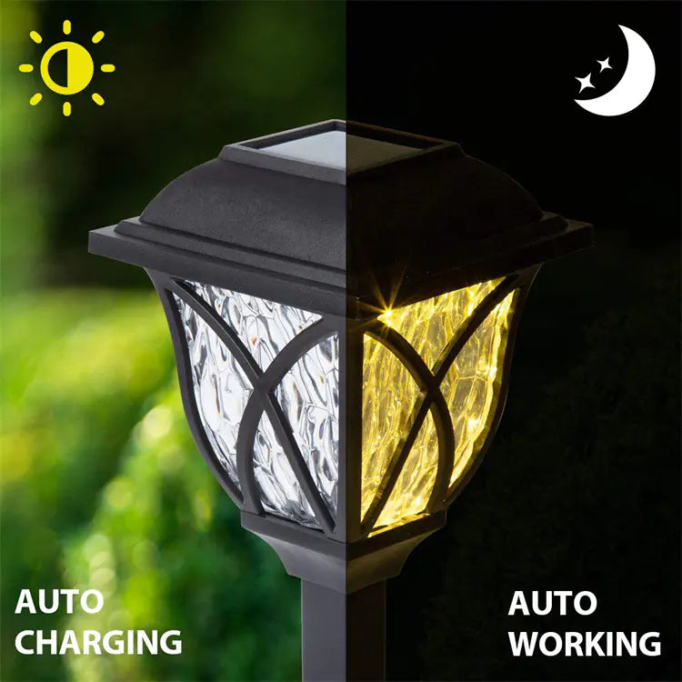 SolarFlare Lantern Garden Lights (6-Pack) | Solar-Powered LED Outdoor Pathway Lights