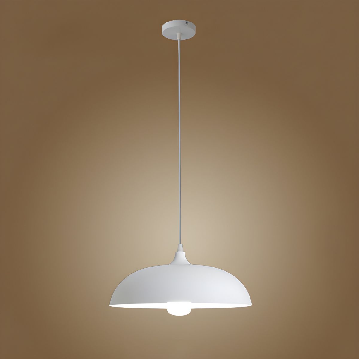 ZINK Domed Metal Pendant Lamp | Vintage Style Minimalist Ceiling Light