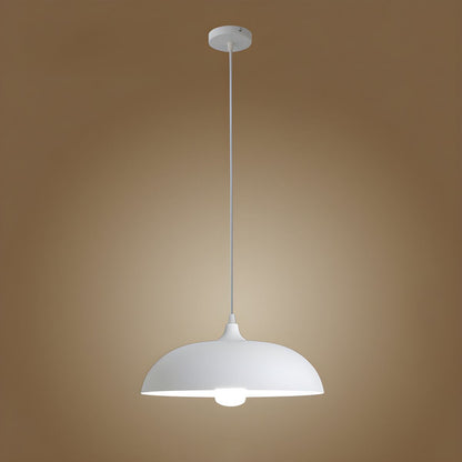 ZINK Domed Metal Pendant Lamp | Vintage Style Minimalist Ceiling Light