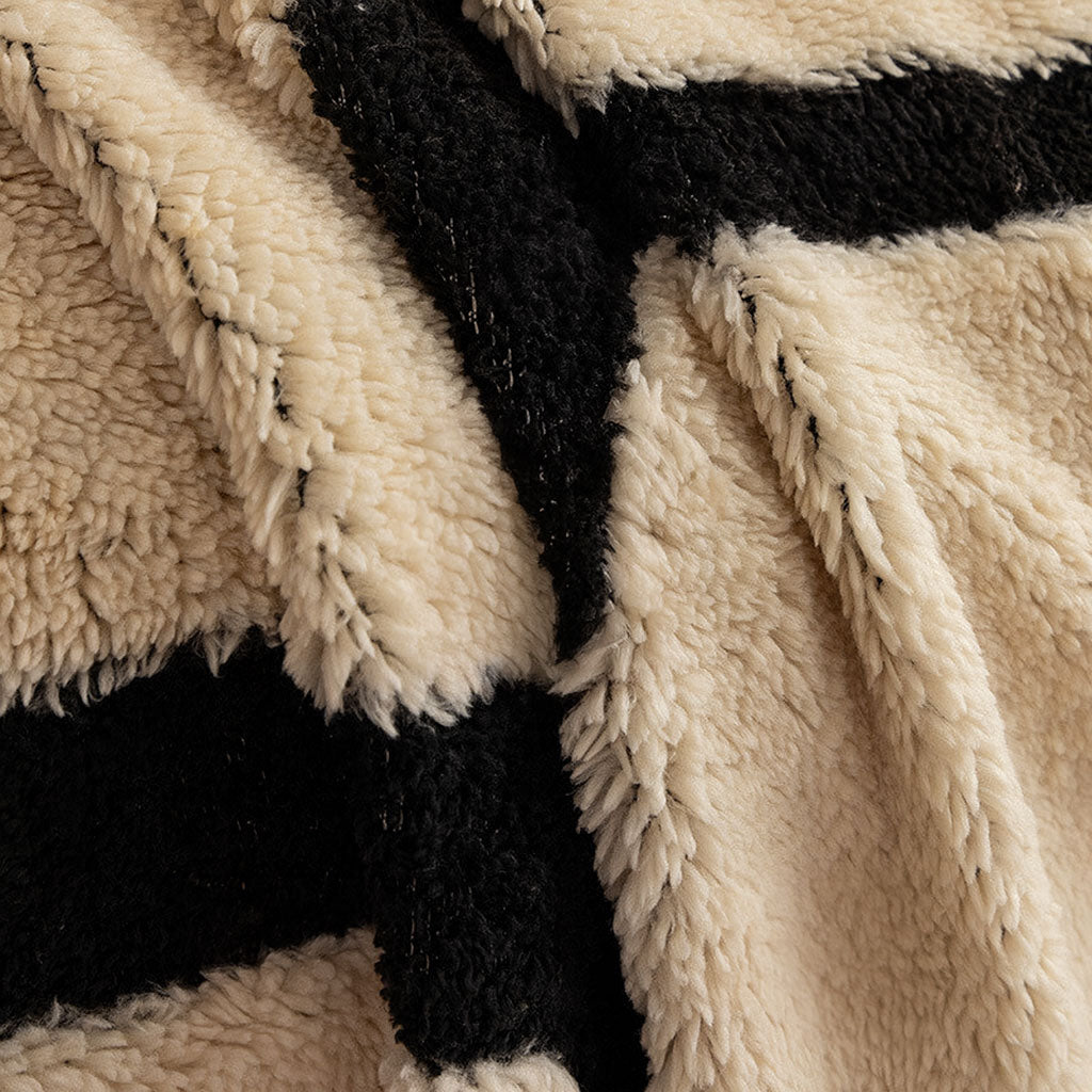 ZEBRA Plush Feel Zebra Print Sofa Cover – Bold, Soft and Stylish - Styyler