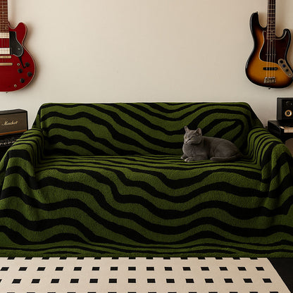 ZEBRA Plush Feel Zebra Print Sofa Cover – Bold, Soft and Stylish - Styyler