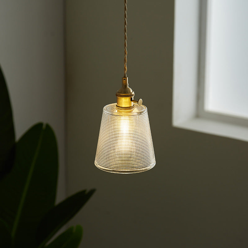 TORN Japanese Glass Lamp | Dining Room Pendant Light with Vintage Features