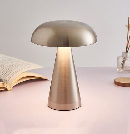 SHOOM Cordless LED Table Lamp | Metallic Modern Touch Light - Styyler