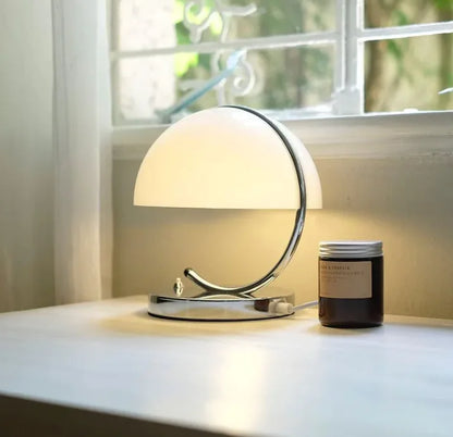NOIRN Retro Space Age Lamp | Chrome Base Dome Table Light