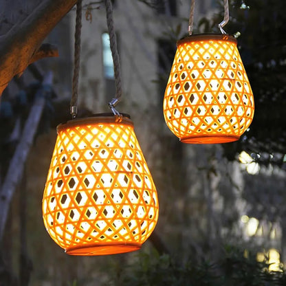Bambora Lantern | Hanging Solar Powered LED Garden Light | Weatherproof