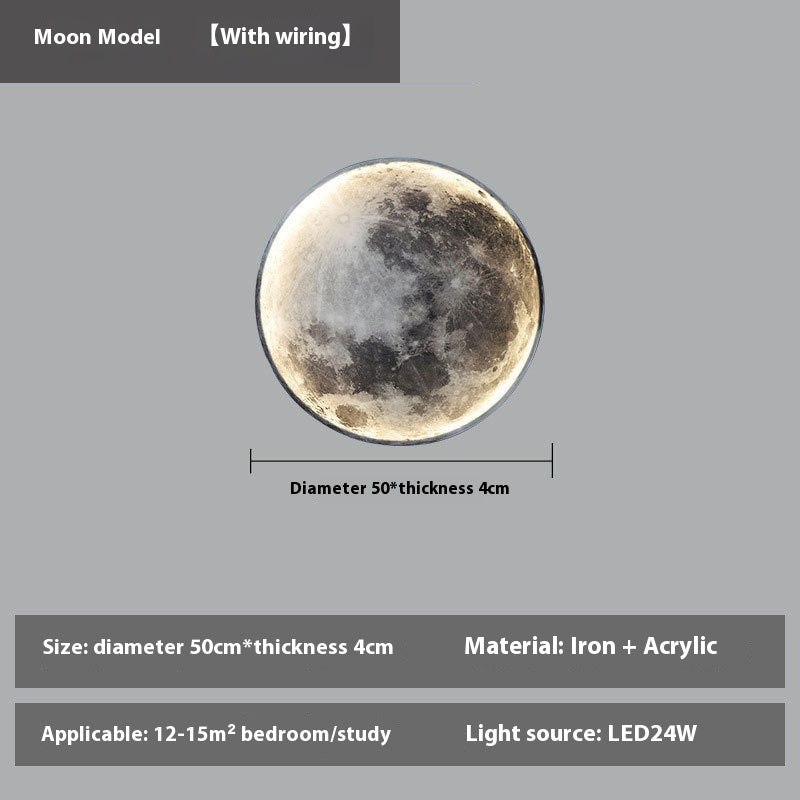 LUNARA – Wall-Mounted Full Moon LED Lamp | Remote Dimmable Light - Styyler