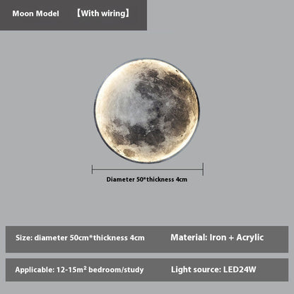 LUNARA – Wall-Mounted Full Moon LED Lamp | Remote Dimmable Light - Styyler