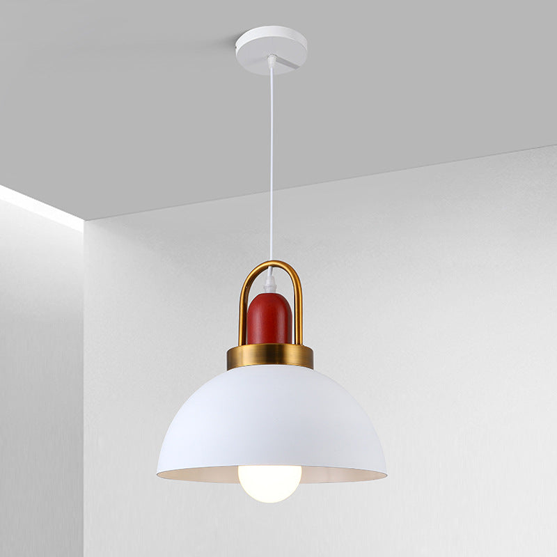 Luno Nordic Pendant Light | Modern Metal & Wood Ceiling Lamp