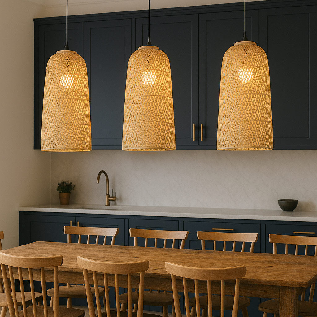 CASITA  Bohemian Style Bamboo Pendant Light | For Homes or Restaurants