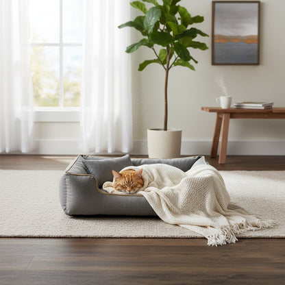 Petnest Pet Bed | Washable Bed for Cats and Small to Medium Dogs