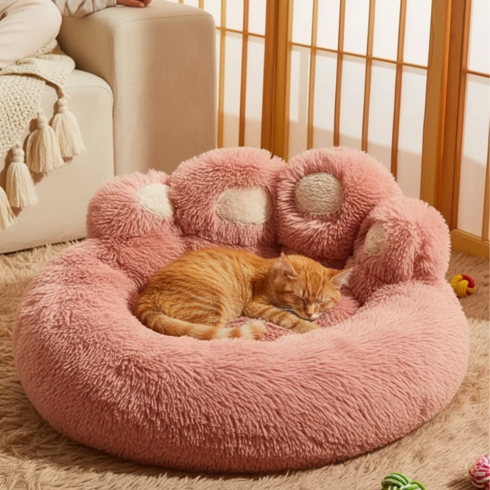 CozyPaw Dog Bed | Furry Fleece Bed for Dogs