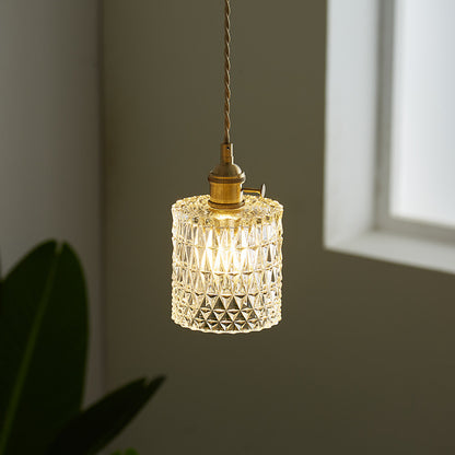 TORN Japanese Glass Lamp | Dining Room Pendant Light with Vintage Features