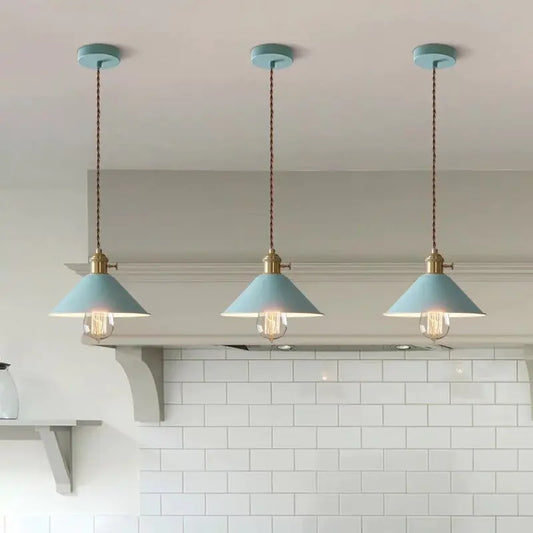 Colourful Cone Pendant Lights