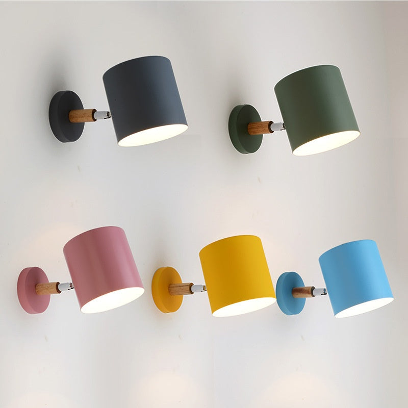 Orla Wall Light | Adjustable Nordic Metal & Wood Wall Sconce Lamp