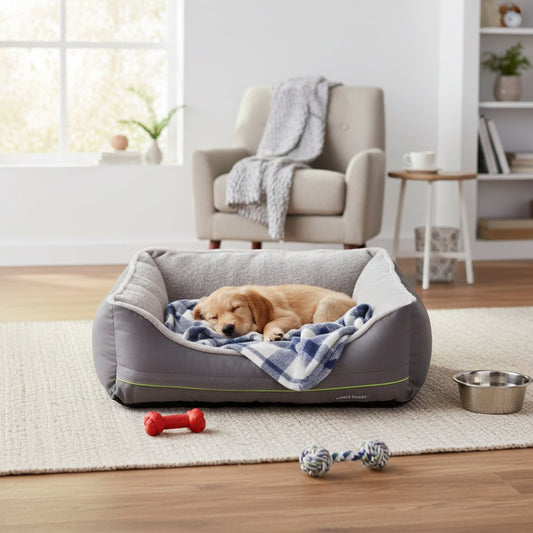 Pawlair Dog Bed | Orthopaedic Sofa-Style Pet Bed with Removable Cover