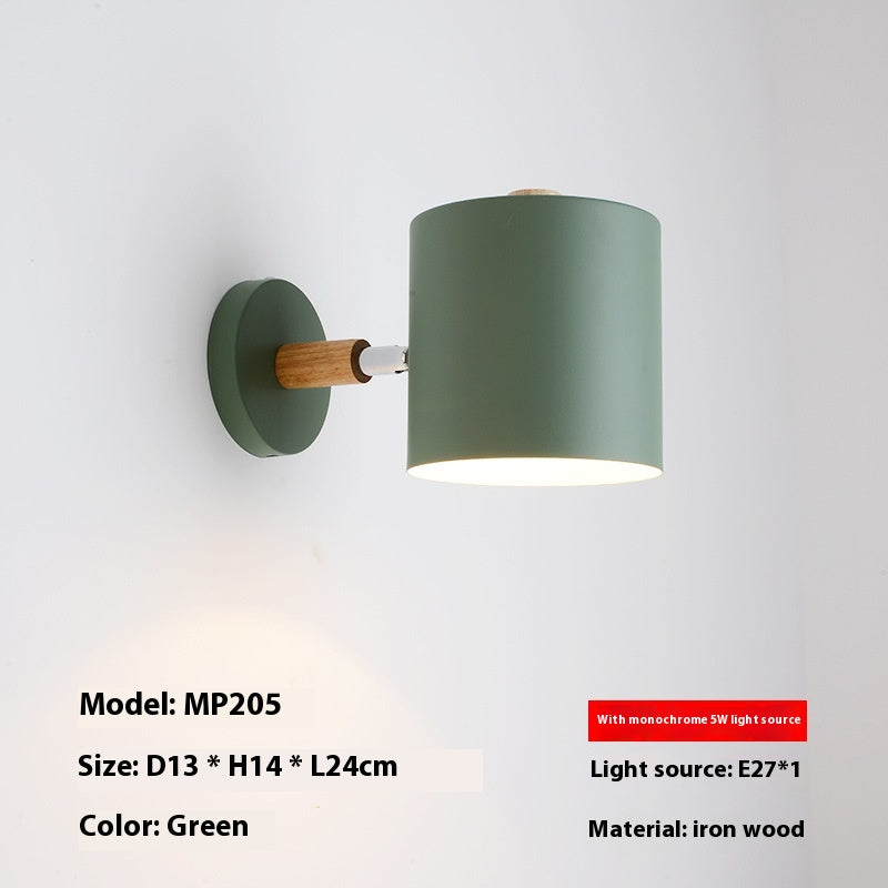 Orla Wall Light | Adjustable Nordic Metal & Wood Wall Sconce Lamp