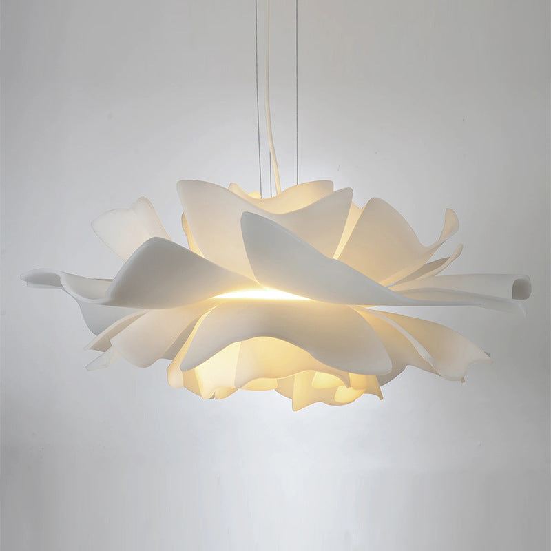 White Lotus Pendant Lamp – Stylish Contemporary Ceiling Light - Styyler