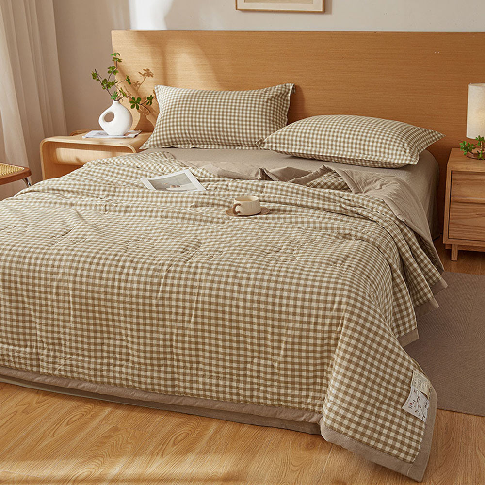 KYOTO - 100% Cotton All-Season Bedspread | Japanese Minimalist Design - Styyler