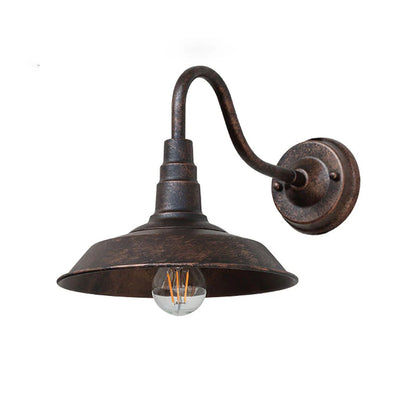 NARO Retro Industrial Style Retro Iron Wall Lamp | Outdoor use for Patios and Gardens