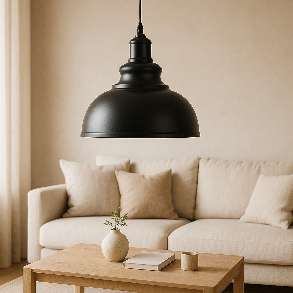 FERO Retro Industrial Pendant Light | Metal Art Deco Chandelier