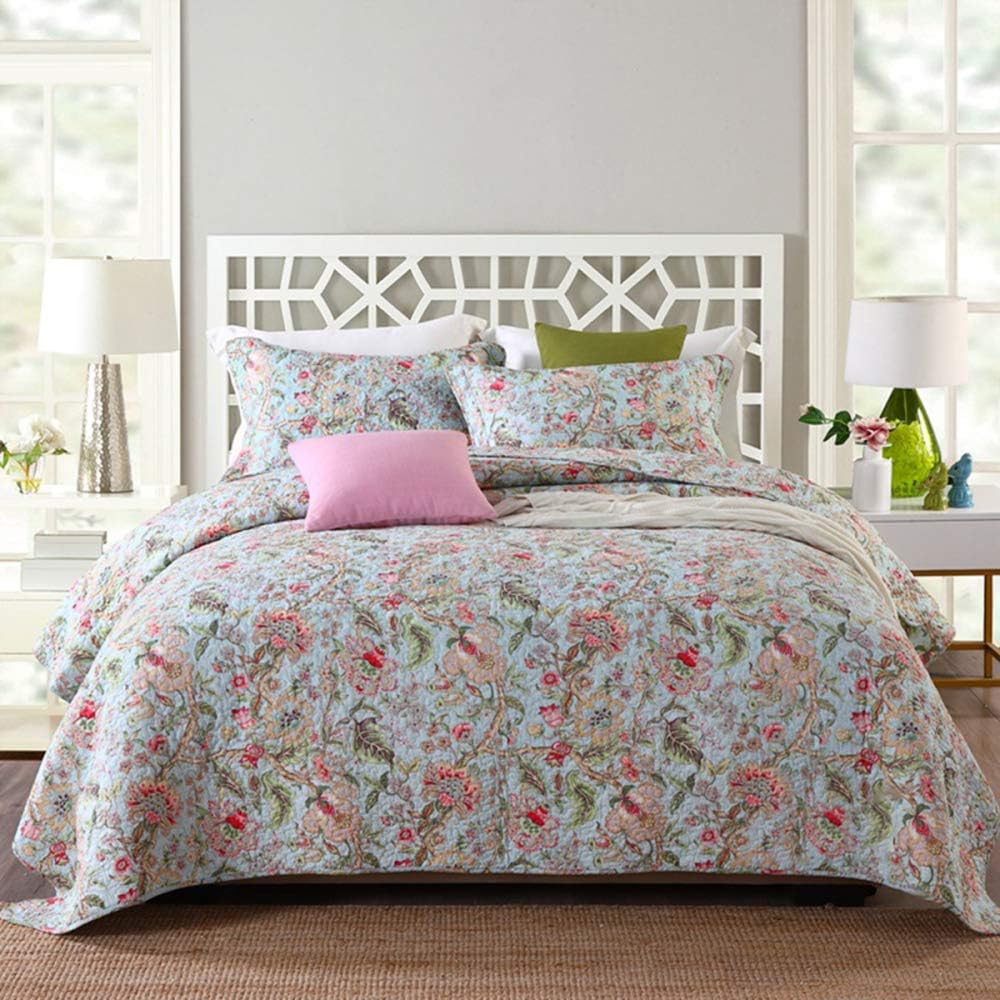 Rushmore Kingsize Bedding Set | Stylish Cotton Floral Three-Piece Bedding